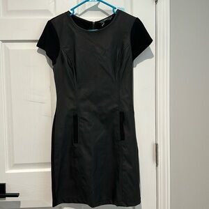 Vegan leather dress